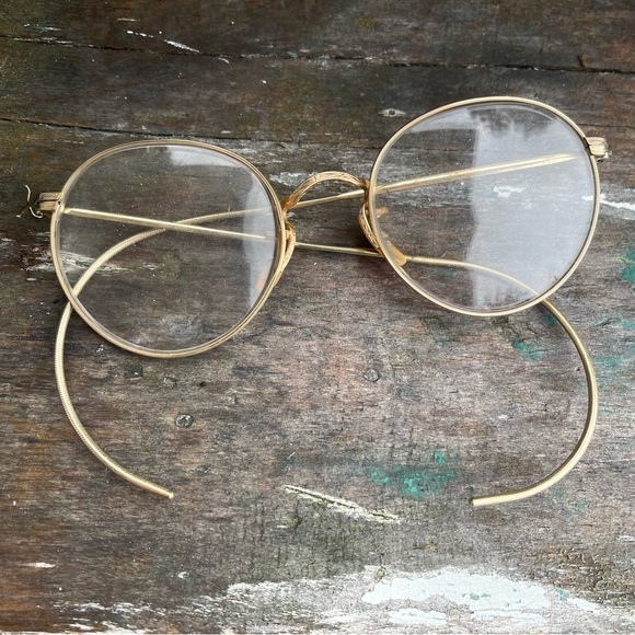 B&L 12 K GF vintage round glasses with case - Picture 7 of 8